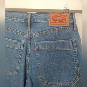 Levi's Mile High Wide Leg Cropped Jeans